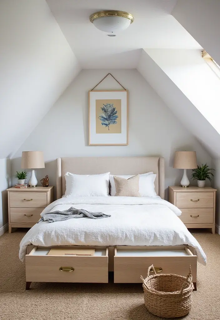 25 Attic Bedroom Ideas for Kids That Feel Cozy and Cool 17. Under the Radar Storage Solutions