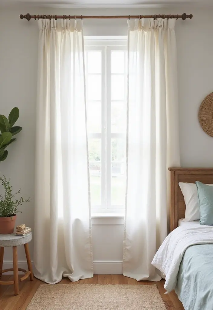 25 Farmhouse Kids Bedroom Inspirations That Are Cozy and Chic - 11. Farmhouse Style Curtains