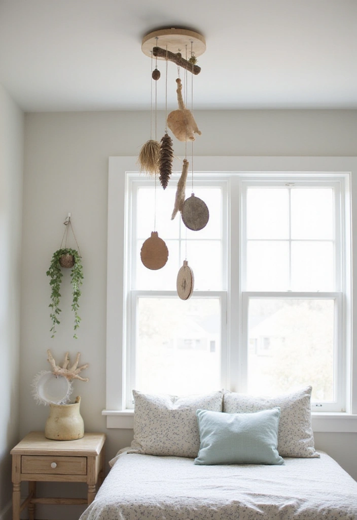 25 Farmhouse Kids Bedroom Inspirations That Are Cozy and Chic - 22. Playful Ceiling Mobiles