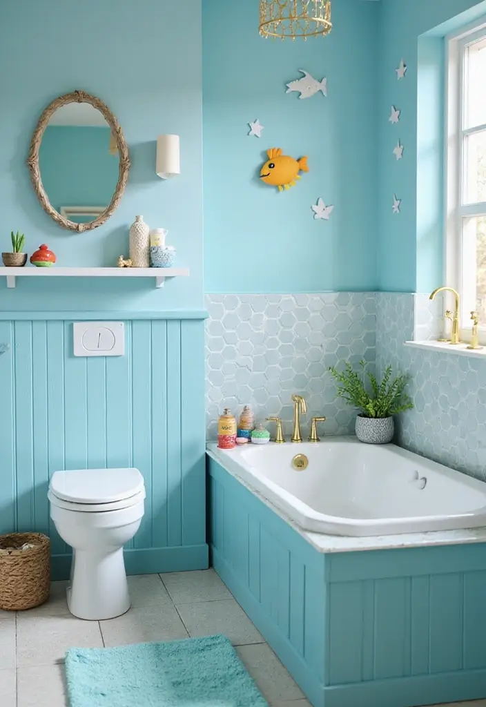25 Kids Bathroom Themes That Make Bath Time Fun - 1. Ocean Adventure