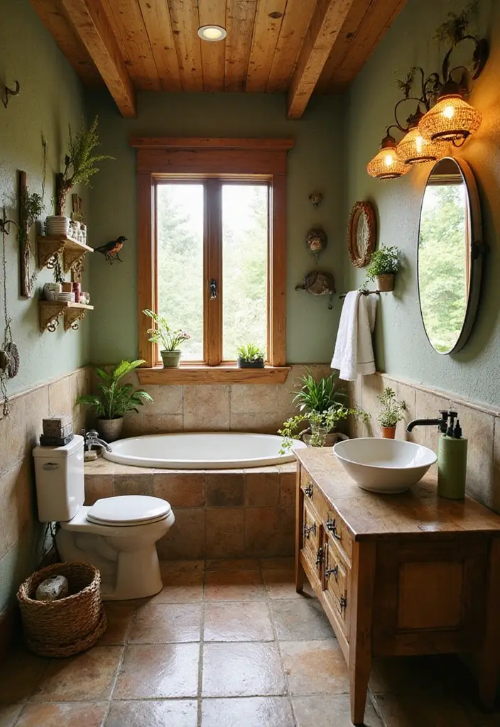 25 Kids Bathroom Themes That Make Bath Time Fun - 15. Nature Explorer