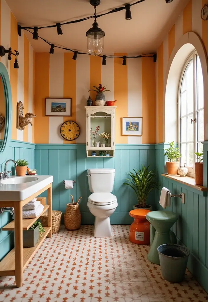 25 Kids Bathroom Themes That Make Bath Time Fun - 20. Fairground Fantasy