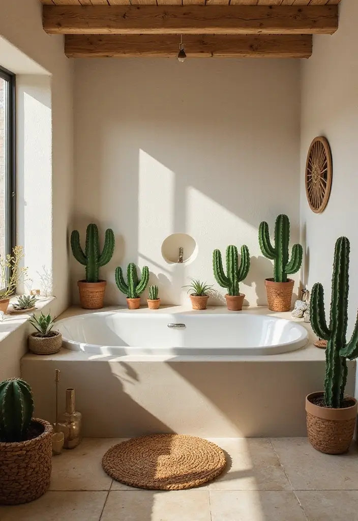 25 Kids Bathroom Themes That Make Bath Time Fun - 24. Cozy Cactus