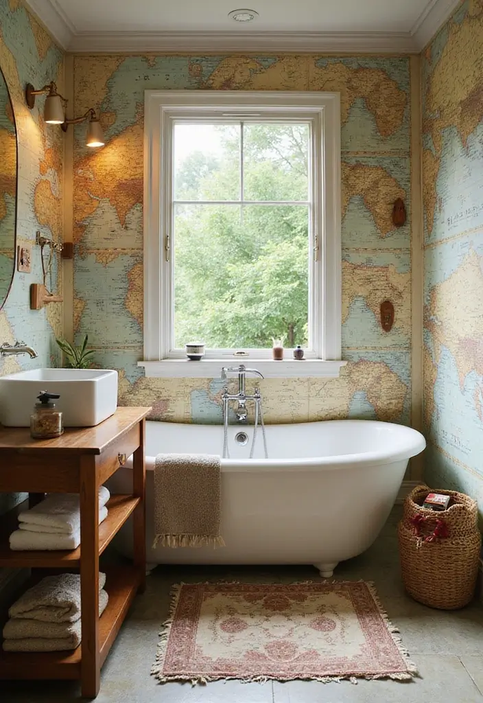 25 Kids Bathroom Themes That Make Bath Time Fun - 8. Traveling Tots