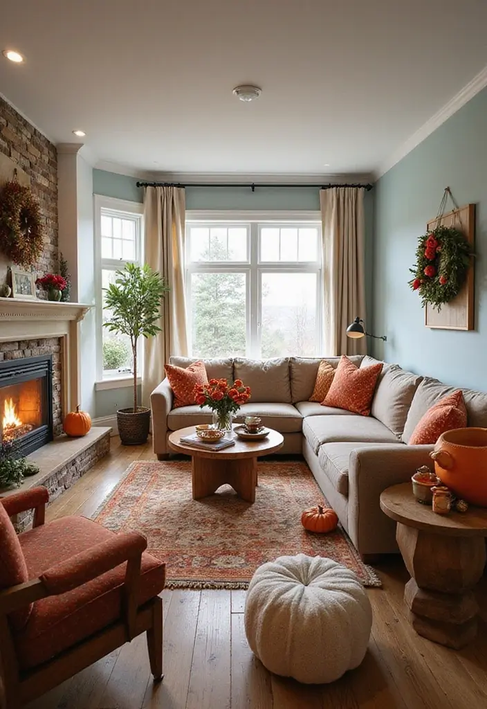 25 Kids Living Room Ideas That Work for the Whole Family - 20. Seasonal Decor Swaps