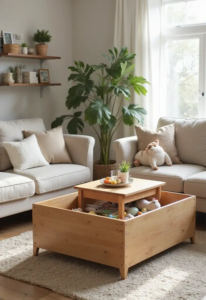25 Kids Living Room Ideas That Work for the Whole Family - 3. Multifunctional Furniture
