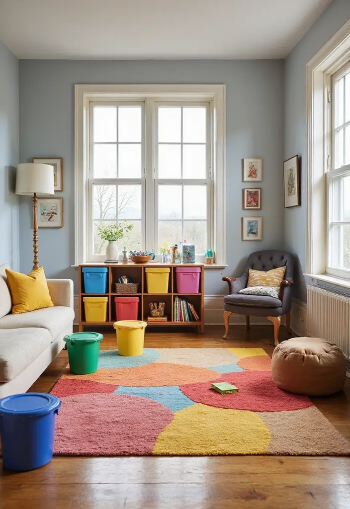 25 Kids Living Room Ideas That Work for the Whole Family - 4. Designated Play Zones