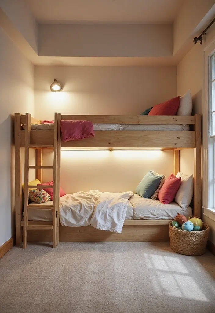 25 Kids Shared Bedroom Ideas for Boy and Girl That Work Perfectly 10. Under Bed Play Space