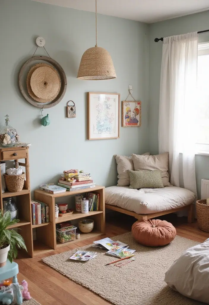 25 Kids Shared Bedroom Ideas for Boy and Girl That Work Perfectly 15. Shared Activity Corner