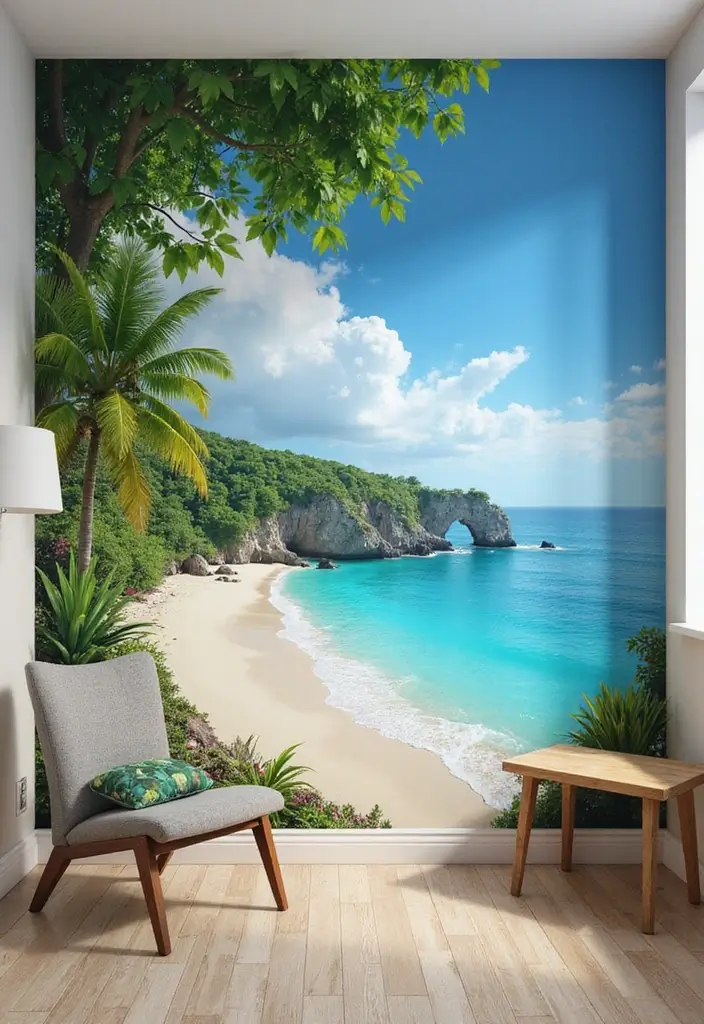 25 Kids Shared Bedroom Ideas for Boy and Girl That Work Perfectly 2. Dual Themed Wall Murals