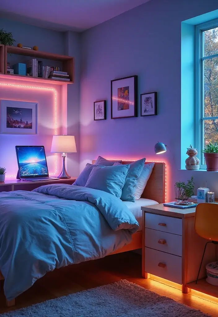 25 Modern Kids Bedroom Designs That Look Trendy Yet Cozy - 16. Tech-Savvy Space