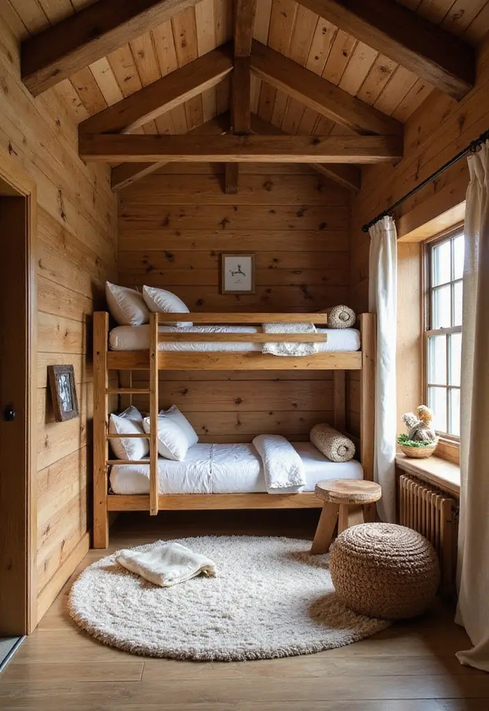 25 Modern Kids Bedroom Designs That Look Trendy Yet Cozy - 18. Cozy Cabin Retreat