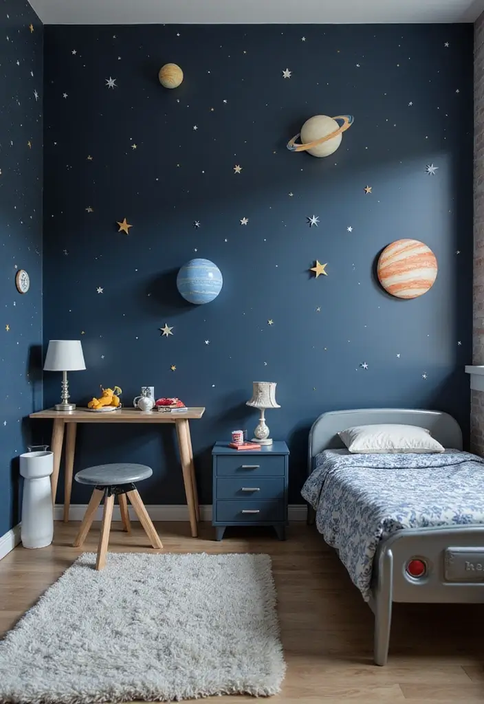 25 Modern Kids Bedroom Designs That Look Trendy Yet Cozy - 8. Space Odyssey