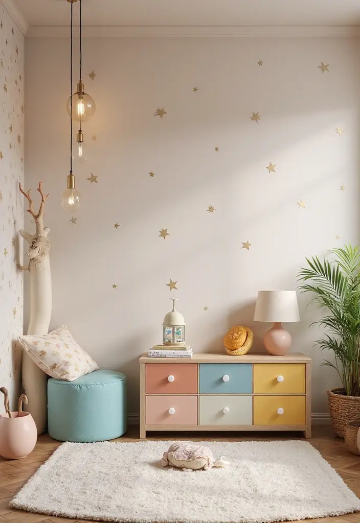 25 Neutral Kids Room Styles That Work for Any Age - 17. Whimsical Dreamland