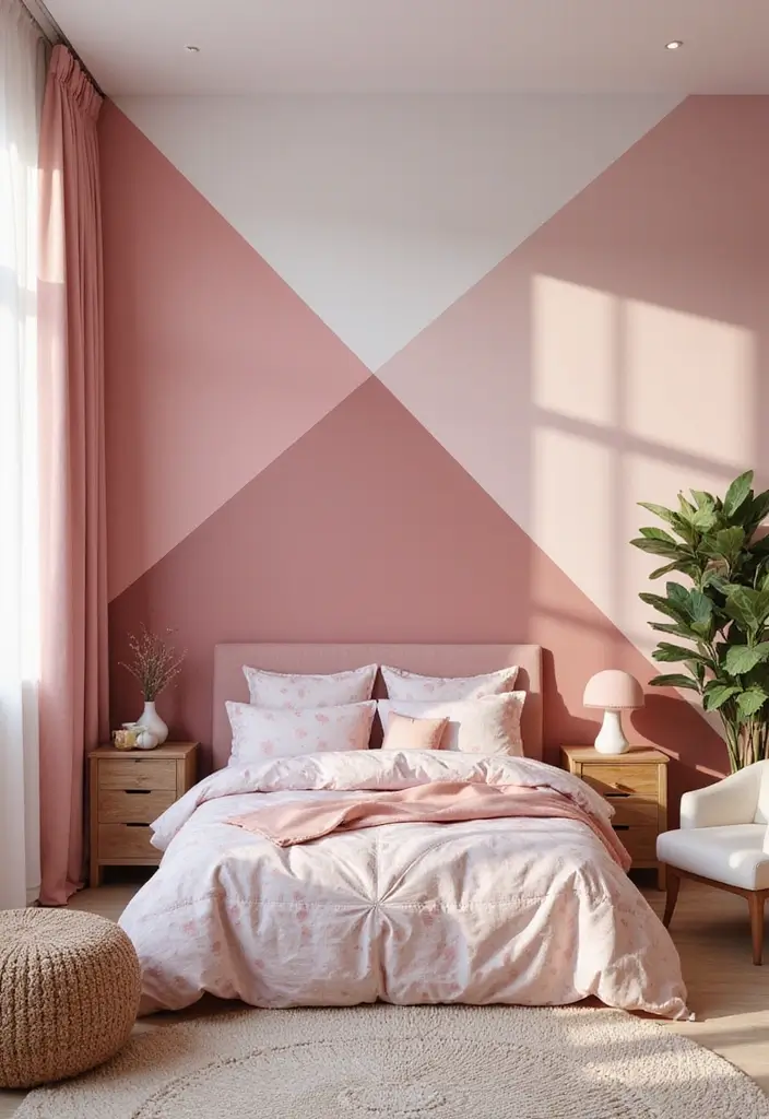 25 Pink Kids Bedroom Ideas That Feel Sweet and Playful - 6. Dreamy Color Blocks