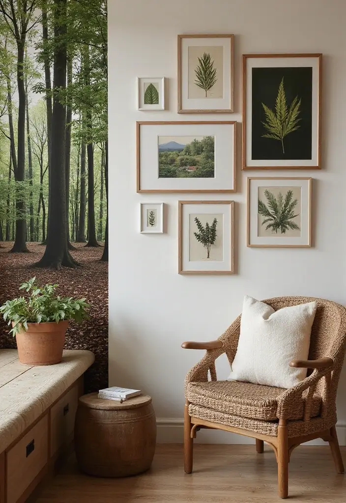 26 Forest Kids Room Ideas That Bring Nature Indoors - 2. Nature-Inspired Wall Art