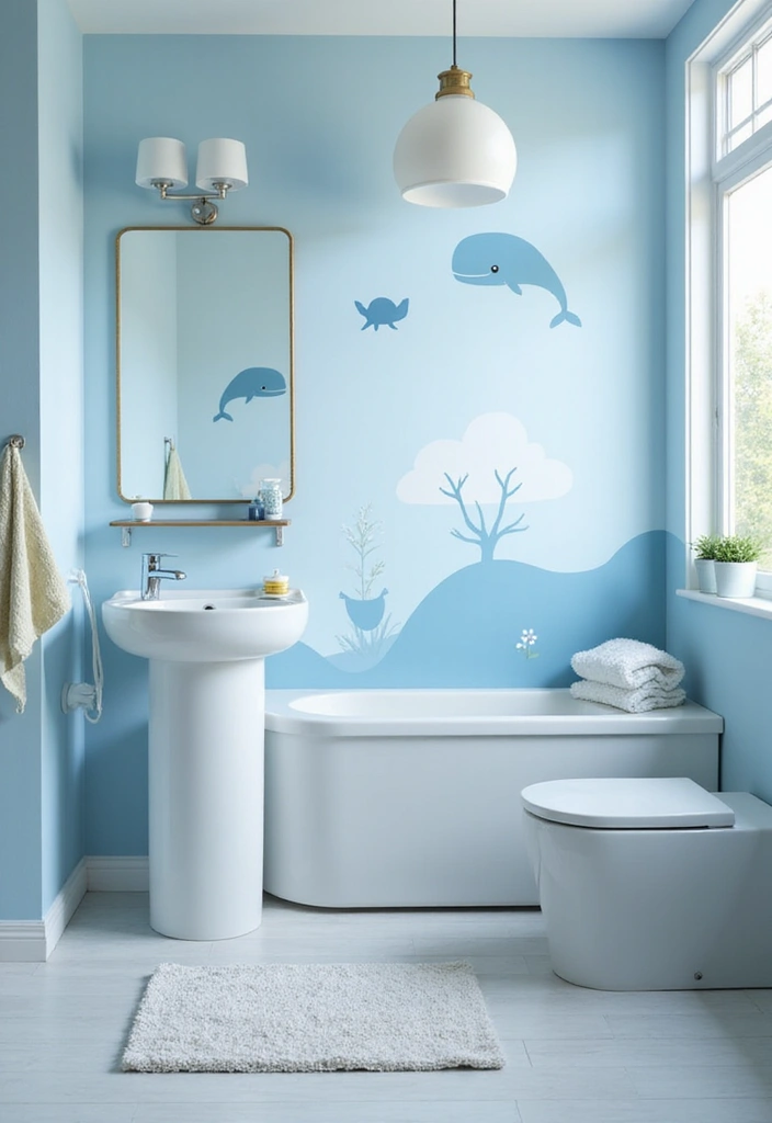 26 Kids Bathroom Paint Colors That Keep the Space Cheerful - 16. Baby Blue