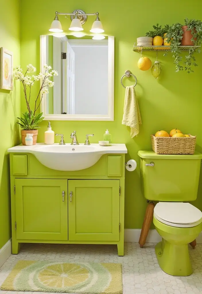 26 Kids Bathroom Paint Colors That Keep the Space Cheerful - 18. Tangy Lime