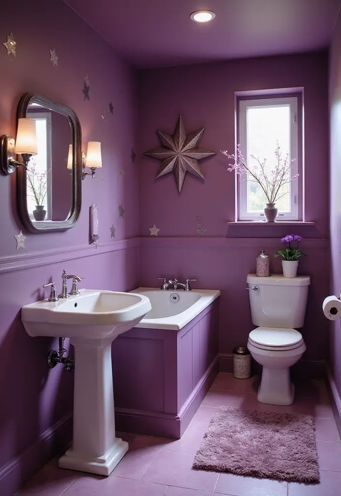 26 Kids Bathroom Paint Colors That Keep the Space Cheerful - 22. Passionate Plum