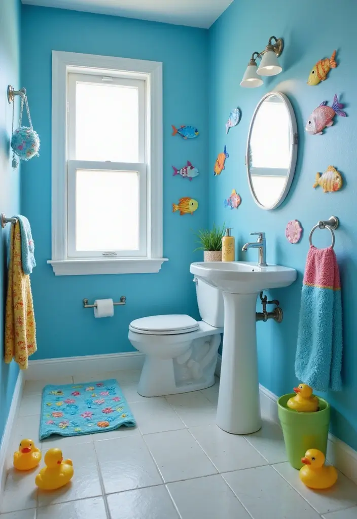 27 Colorful Kids Bathroom Designs That Brighten the Space - 1. Under the Sea Adventure