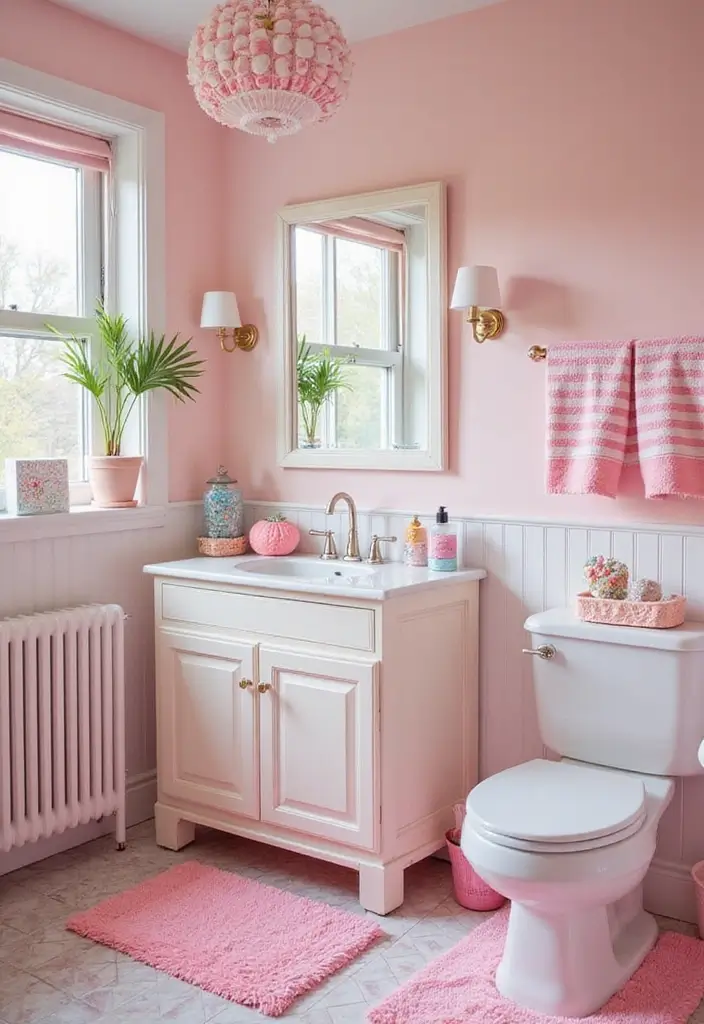 27 Colorful Kids Bathroom Designs That Brighten the Space - 14. Sweet Candy Land