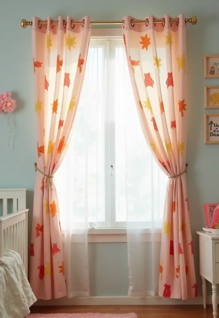 27 DIY Kids Room Decor Projects That Are Fun and Affordable - 17. DIY Stenciled Curtains