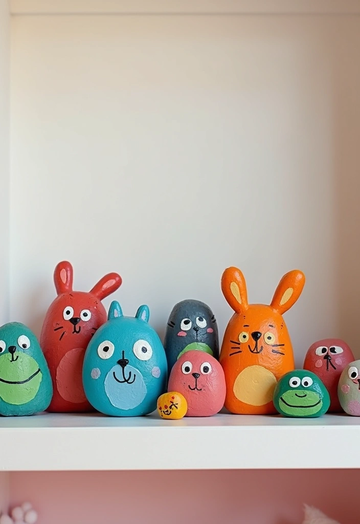 27 DIY Kids Room Decor Projects That Are Fun and Affordable - 27. DIY Pet Rock Friends