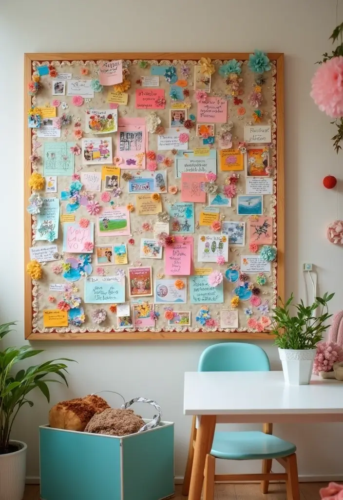 27 DIY Kids Room Decor Projects That Are Fun and Affordable - 6. Creative Bulletin Boards