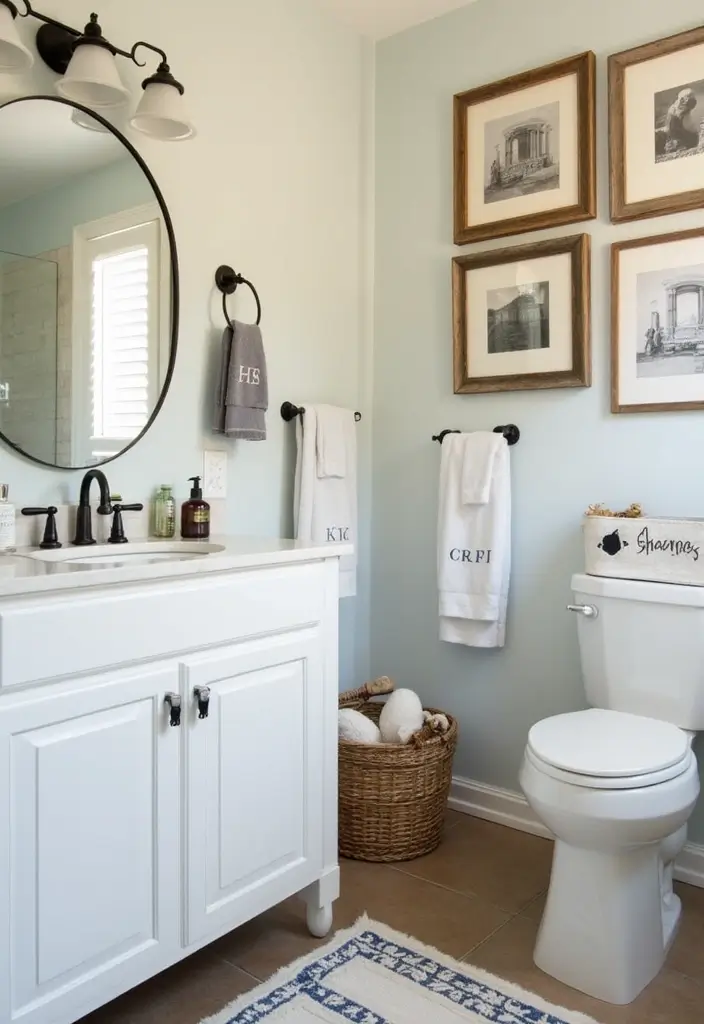 27 Farmhouse Kids Bathroom Designs That Feel Rustic and Fresh 10. Personalized Touches