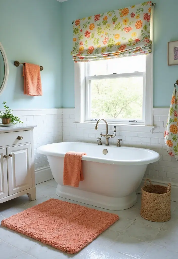 27 Farmhouse Kids Bathroom Designs That Feel Rustic and Fresh 22. Soft Washable Fabrics