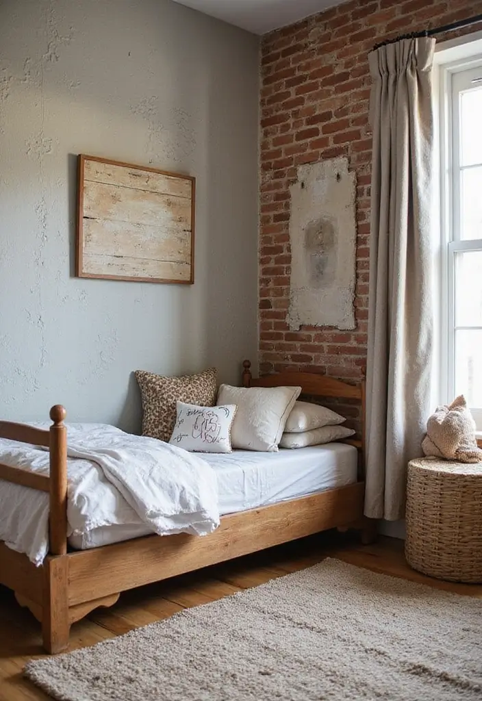 27 Industrial Kids Bedroom Styles That Look Unique and Trendy - 10. Textured Walls