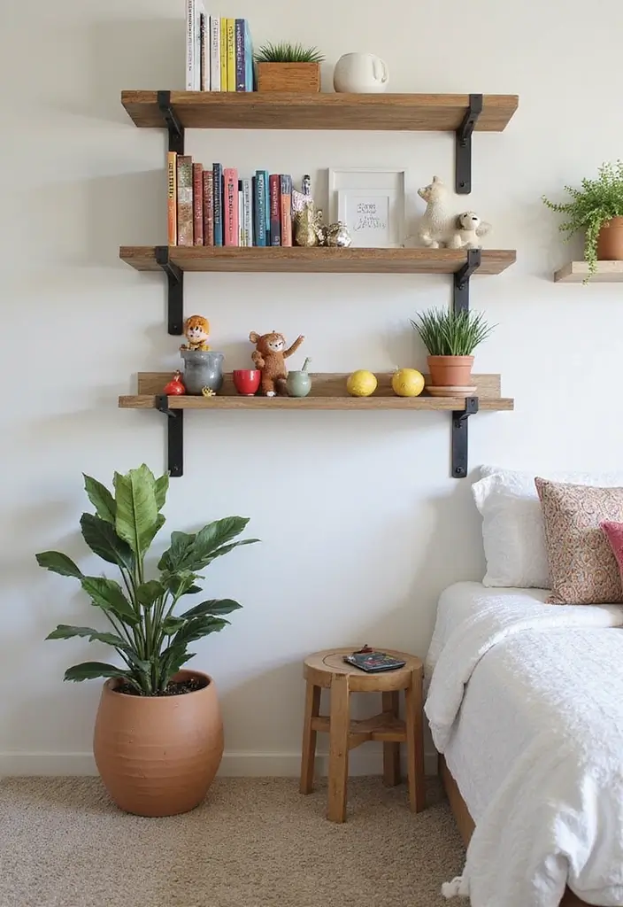 27 Industrial Kids Bedroom Styles That Look Unique and Trendy - 13. Industrial Shelving Solutions