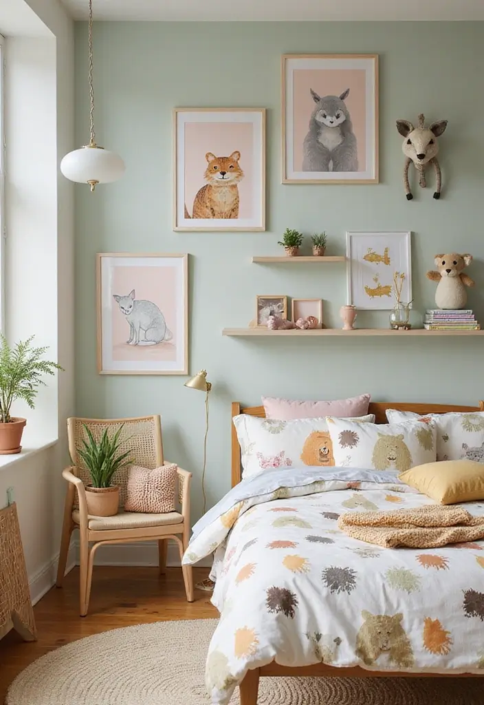 27 Industrial Kids Bedroom Styles That Look Unique and Trendy - 19. Animal Motifs
