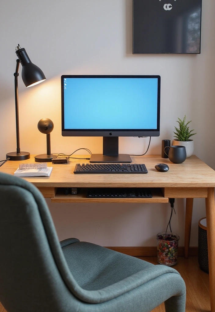 27 Kids Desk Ideas for Homework Stations That Boost Focus - 13. Desk With Integrated Tech Solutions
