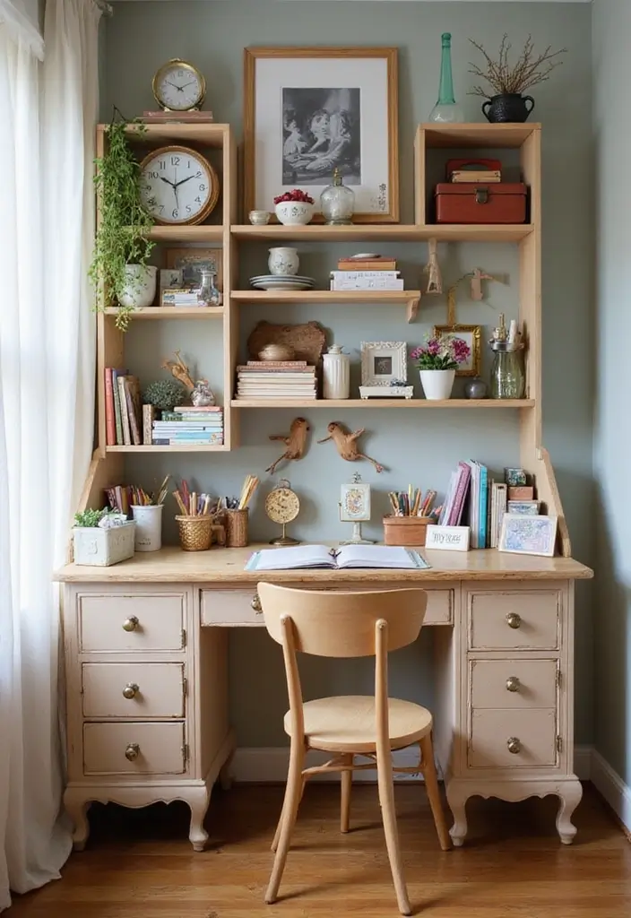 27 Kids Desk Ideas for Homework Stations That Boost Focus - 14. Vintage Style Desks