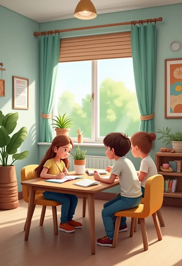 27 Kids Desk Ideas for Homework Stations That Boost Focus - 22. Collaborative Work Desks