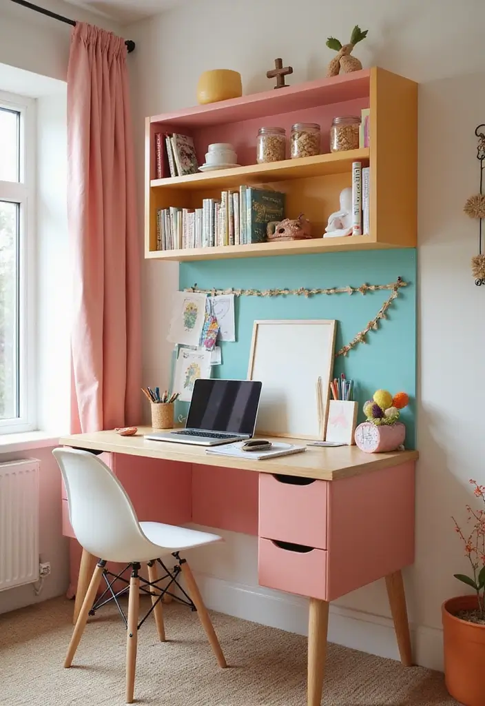 27 Kids Desk Ideas for Homework Stations That Boost Focus - 3. Wall-Mounted Desks