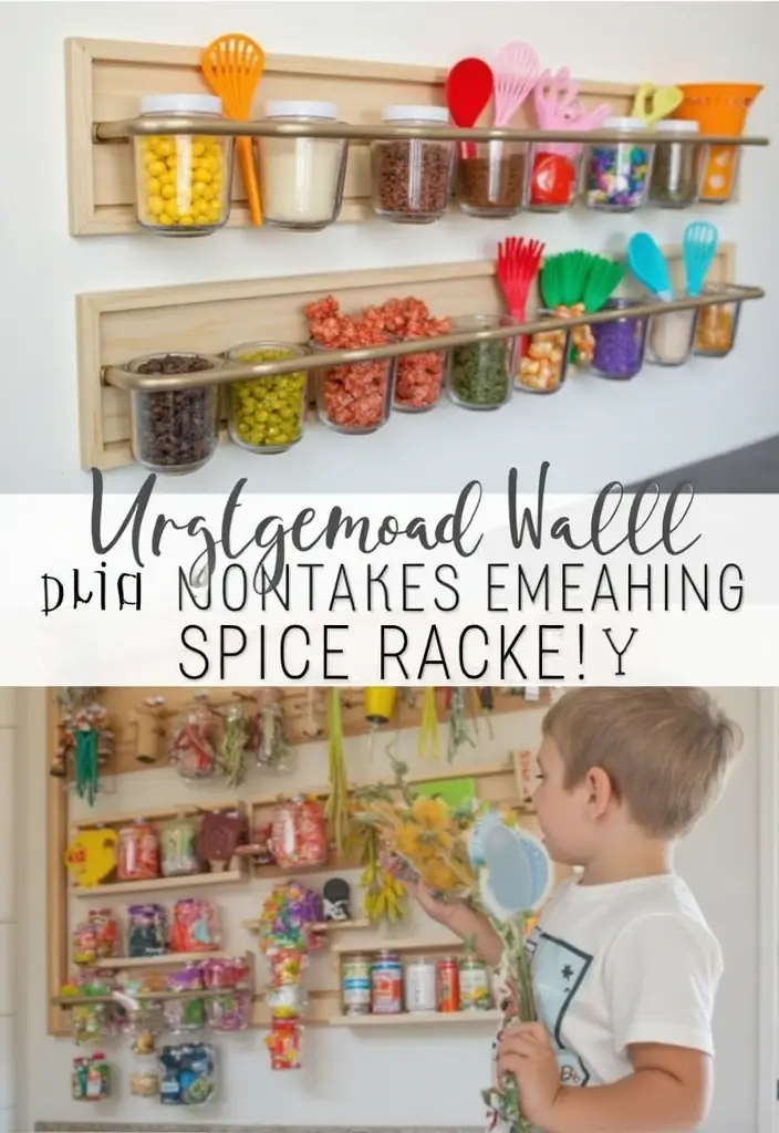 27 Kids Kitchen Storage Solutions That Parents Love - 1. Magnetic Spice Racks