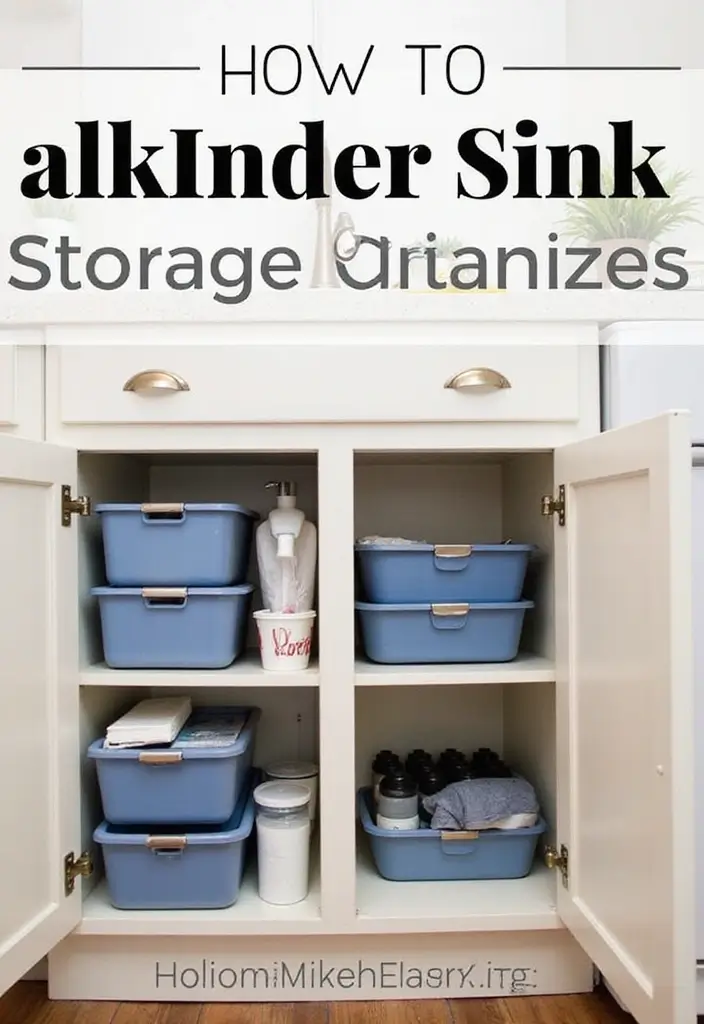 27 Kids Kitchen Storage Solutions That Parents Love - 11. Under-Sink Storage