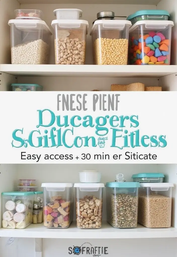27 Kids Kitchen Storage Solutions That Parents Love - 18. Sliding Containers for Easy Access