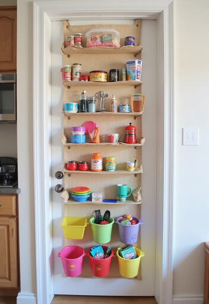 27 Kids Kitchen Storage Solutions That Parents Love - 2. Over-the-Door Organizers