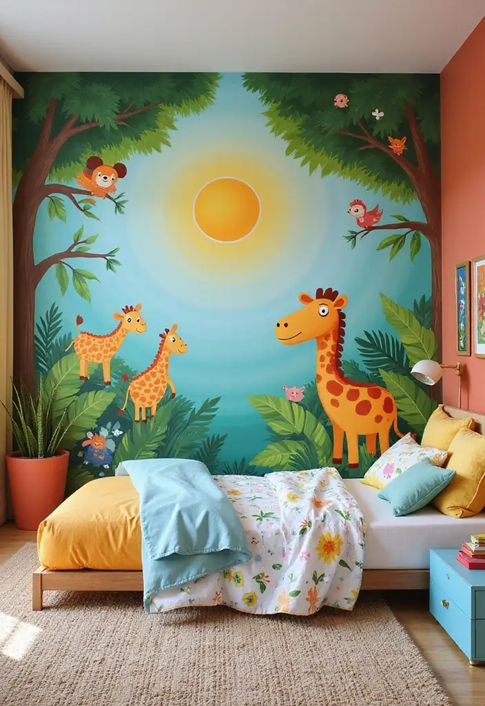 27 Kids Room Ideas That Spark Creativity and Fun - 16. Creative Wall Murals