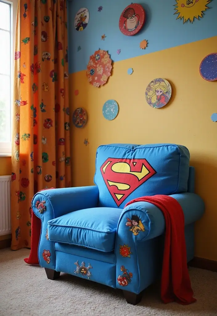 27 Marvel Kids Bedroom Designs Every Young Superhero Will Love - 25. Superhero-themed Chair