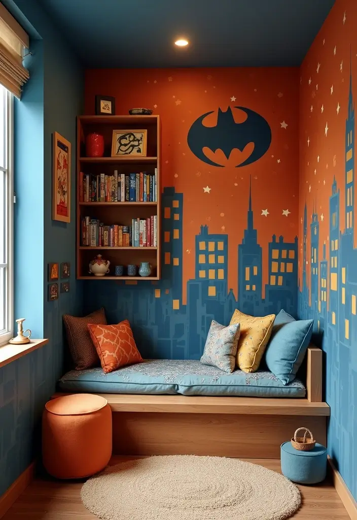 27 Marvel Kids Bedroom Designs Every Young Superhero Will Love - 27. Marvel Storytime Nook