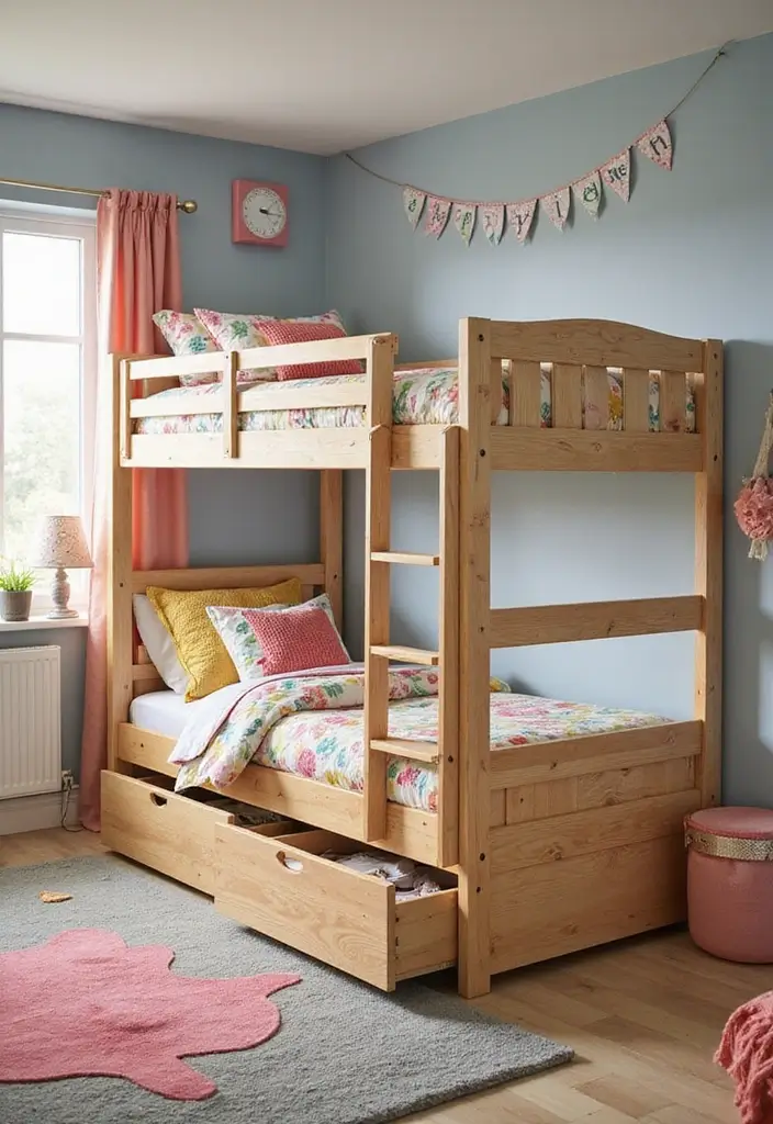 27 Small Shared Kids Bedroom Hacks That Save Space - 1. Bunk Beds Galore