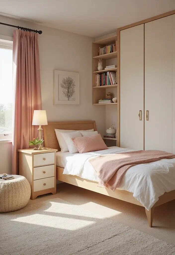 27 Small Shared Kids Bedroom Hacks That Save Space - 20. Foldable Furniture
