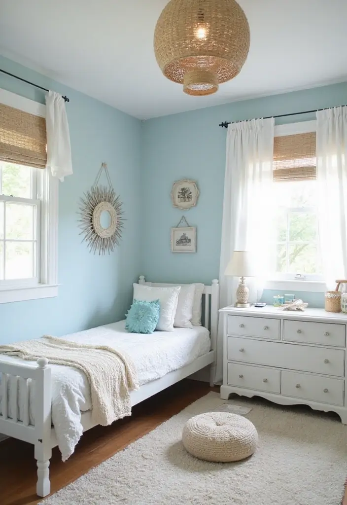 28 Coastal Kids Bedroom Inspirations Full of Breezy Charm - 3. Coastal Color Palette