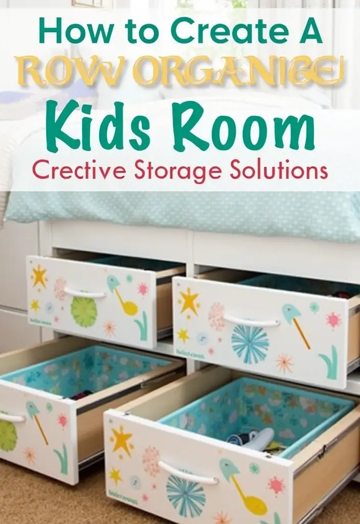 28 Coastal Kids Bedroom Inspirations Full of Breezy Charm - 8. Creative Storage Solutions