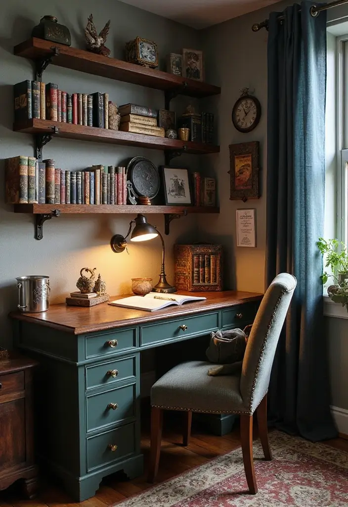 28 Harry Potter Kids Room Inspirations Full of Magic - 12. Wizarding Homework Station