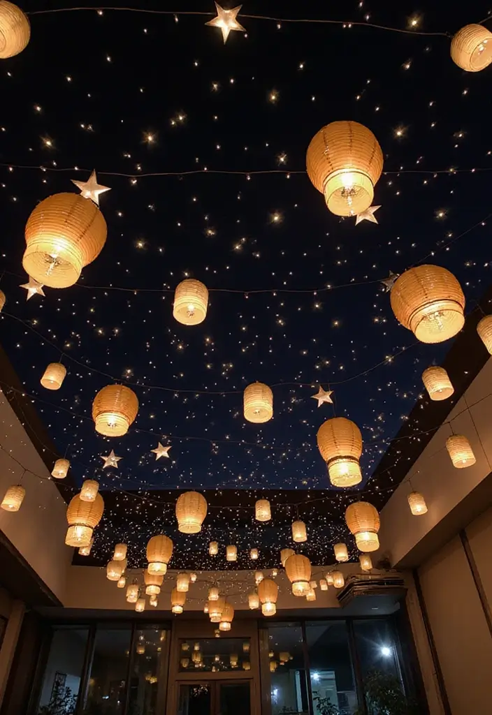 28 Harry Potter Kids Room Inspirations Full of Magic - 21. Whimsical Ceiling Decor